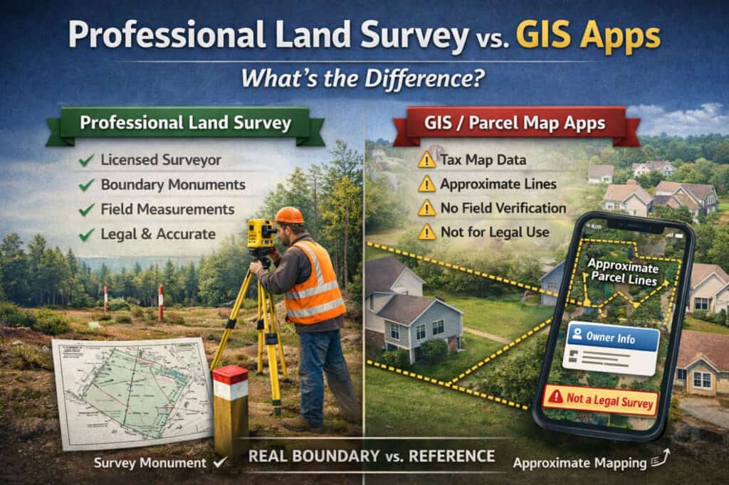 Professional Land Survey vs. Tax Maps and GIS Apps: What’s the ...